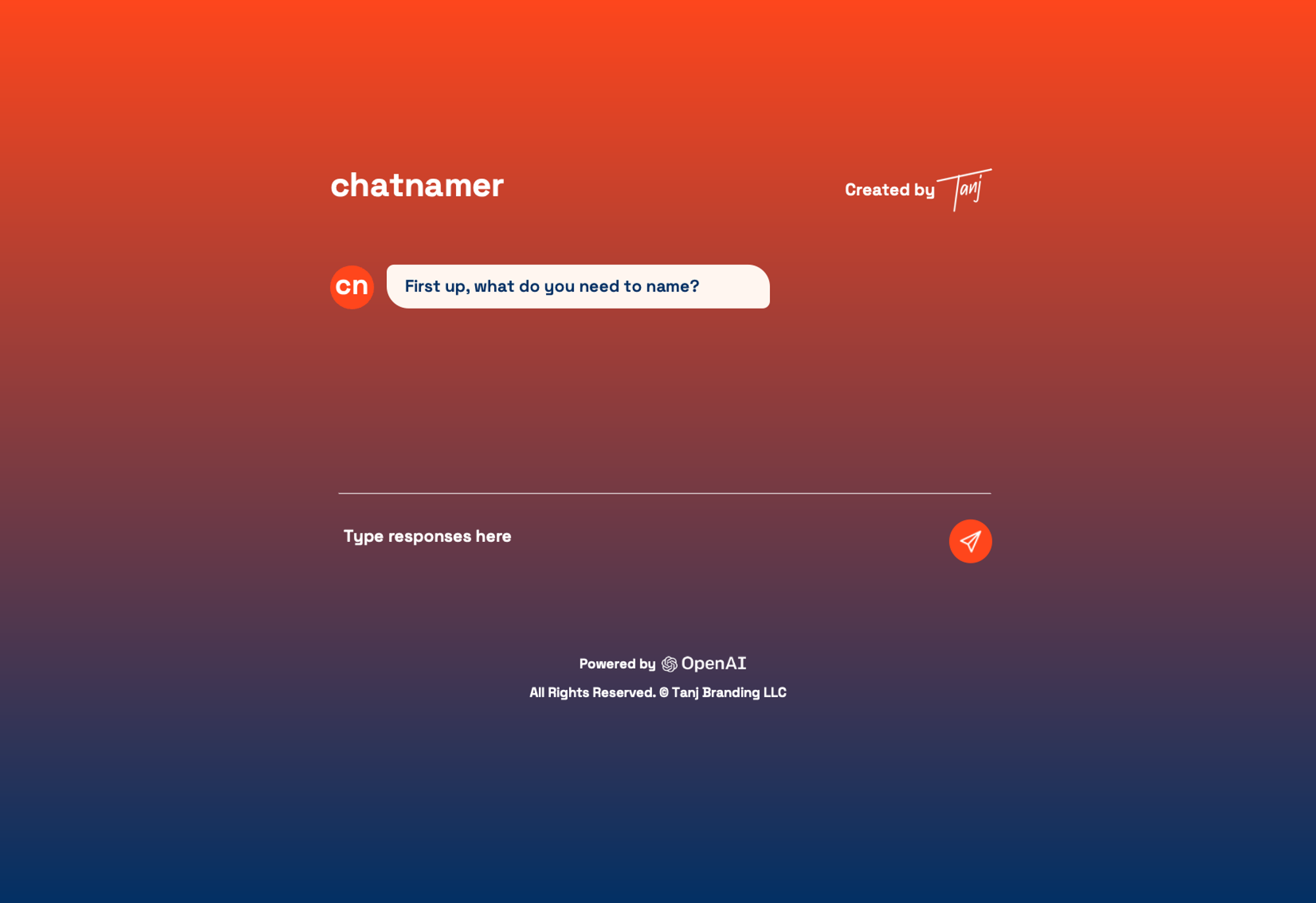 Meet Chatnamer: Your New Favorite Naming Assistant