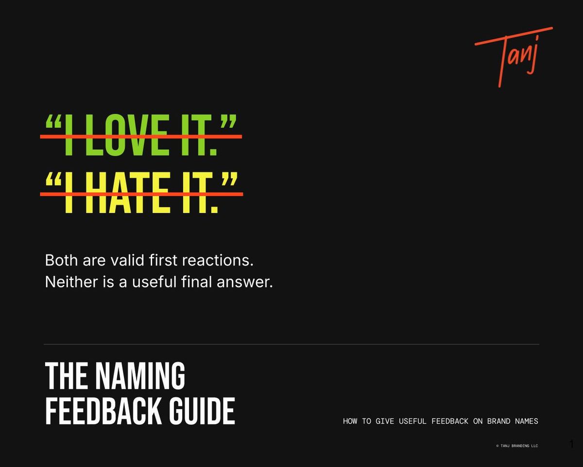 Cover of the guide “The Naming Feedback Guide”