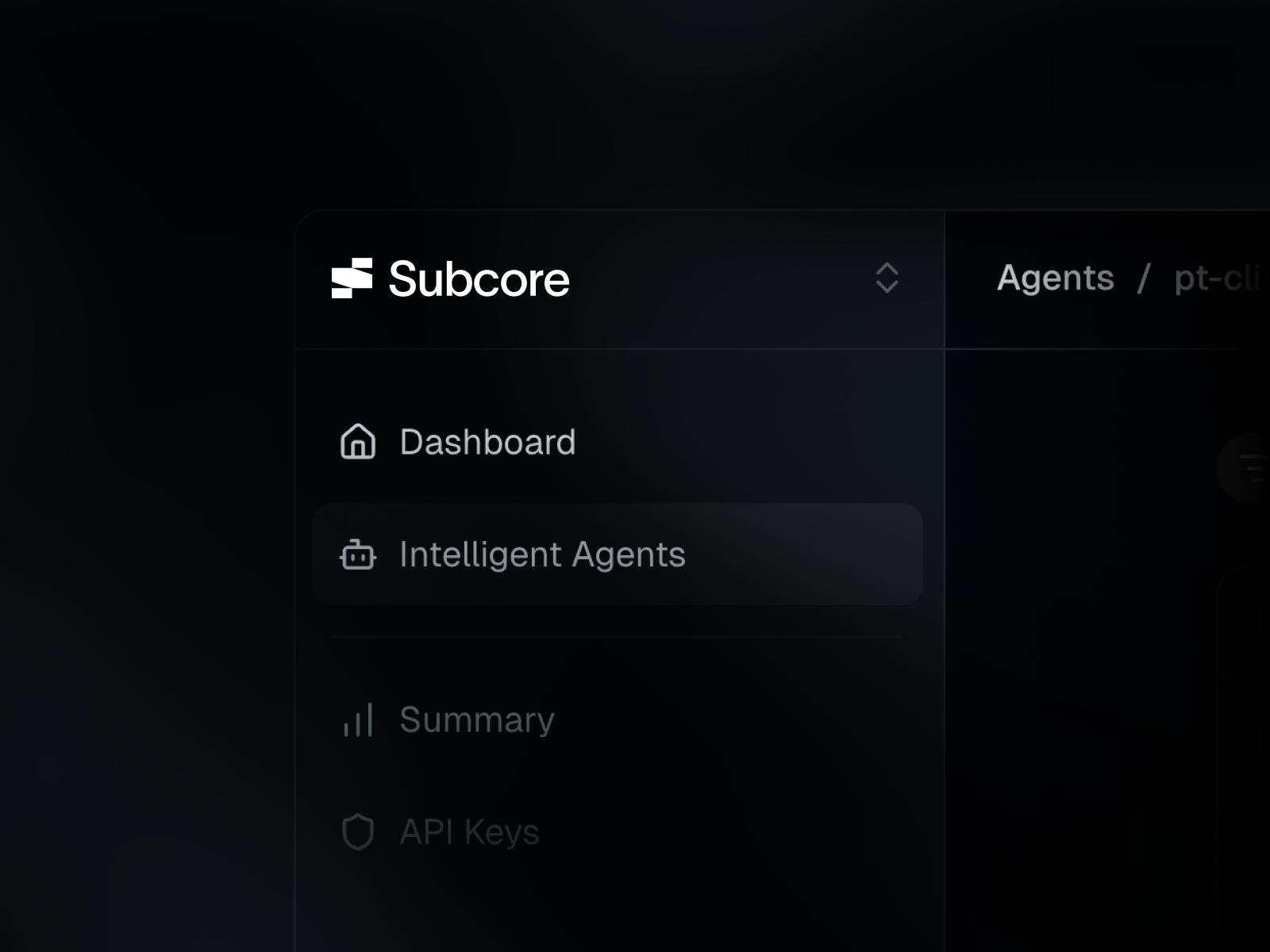 Subcore Dashboard App