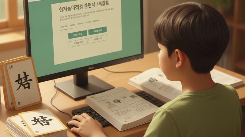 한자급수 자격증 증명서 발급·재발급 방법 총정리