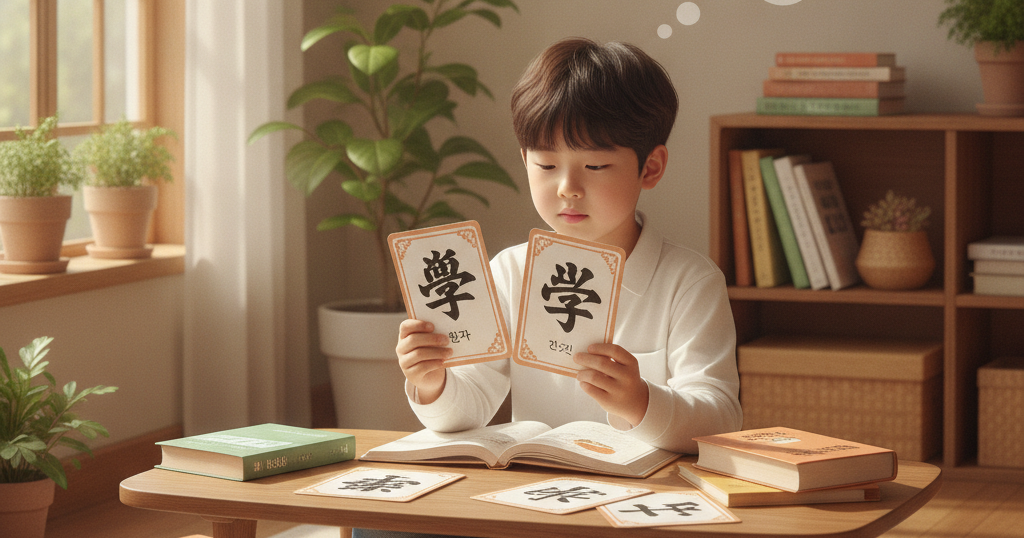 한자와 일본 상용한자(常用漢字), 모양은 같은데 뜻이나 음이 다른 경우가 있을까요?