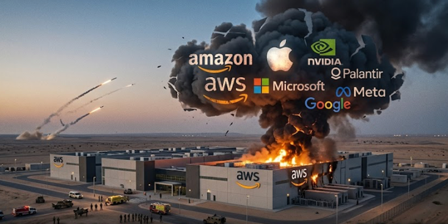 戰火燒進雲端：AWS巴林資料中心遇襲，蘋果、微軟、NVIDIA同登攻擊名單！