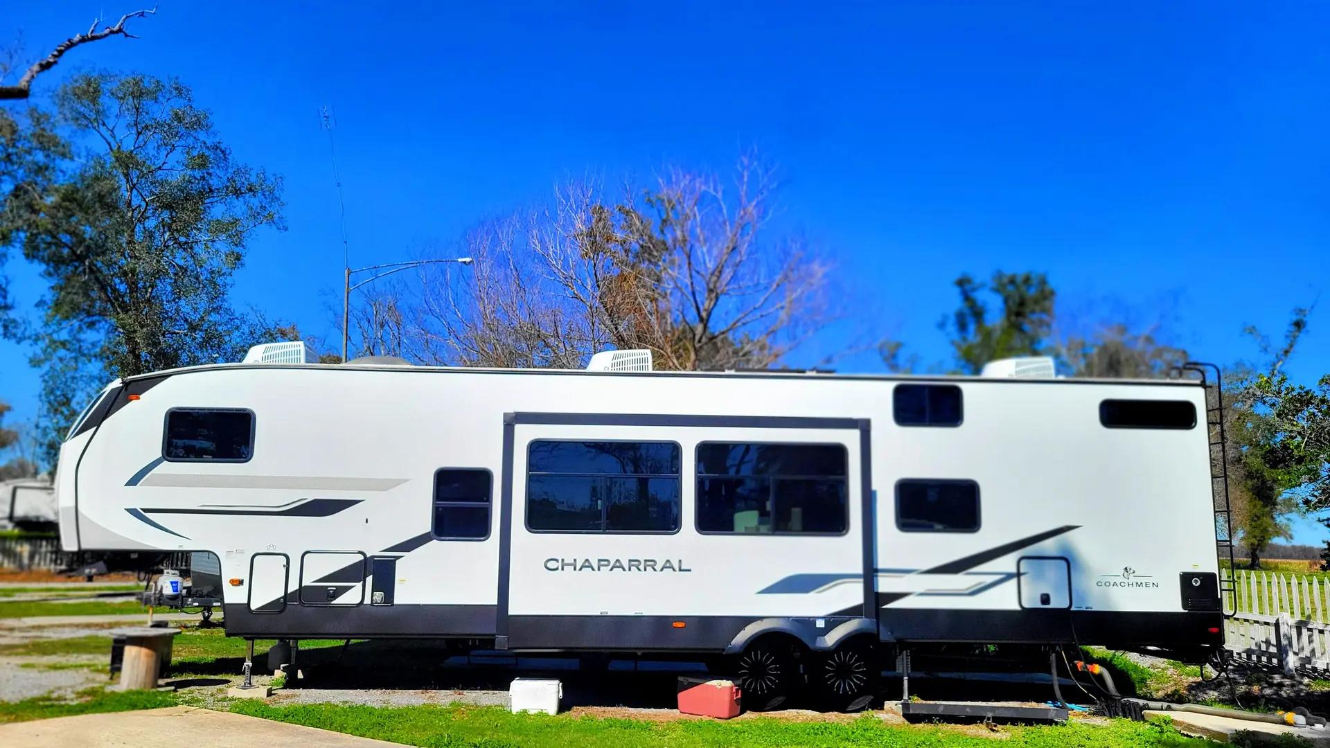 RV pads with full hookups on plantation grounds