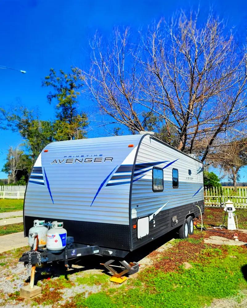 RV pads with full hookups on plantation grounds