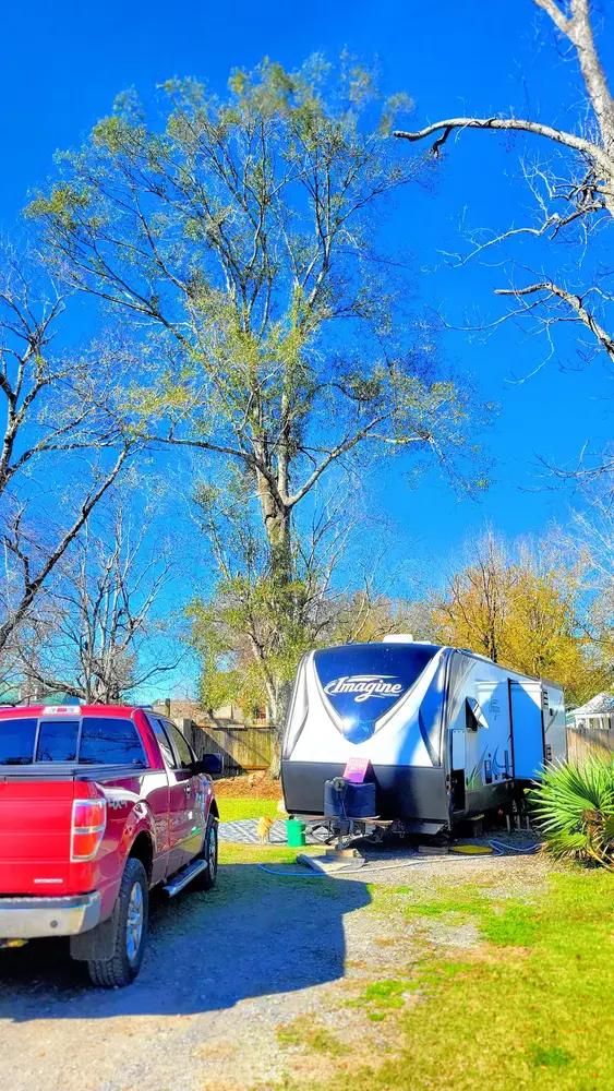 RV pads with full hookups on plantation grounds