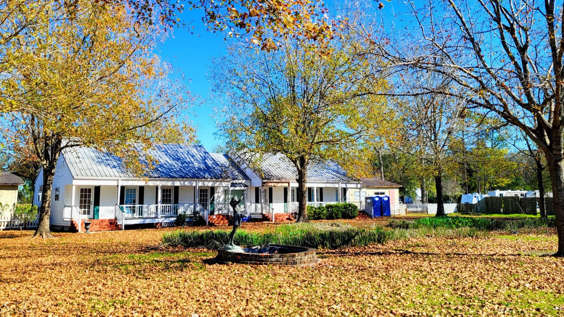 Historic plantation cottages at Poche Plantation in Donaldsonville