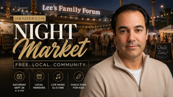 Night Market at Lee's Family Forum: Henderson's Free Outdoor Community Event (September 26)
