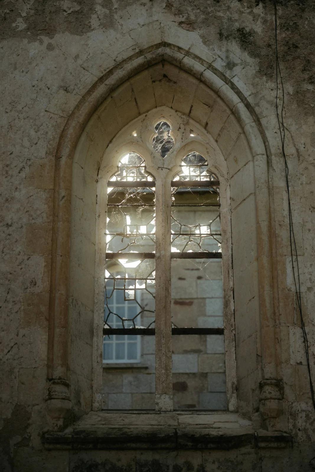 Détail de la maçonnerie ancienne de la chapelle