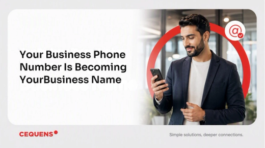 WhatsApp Business username shown in place of a phone number