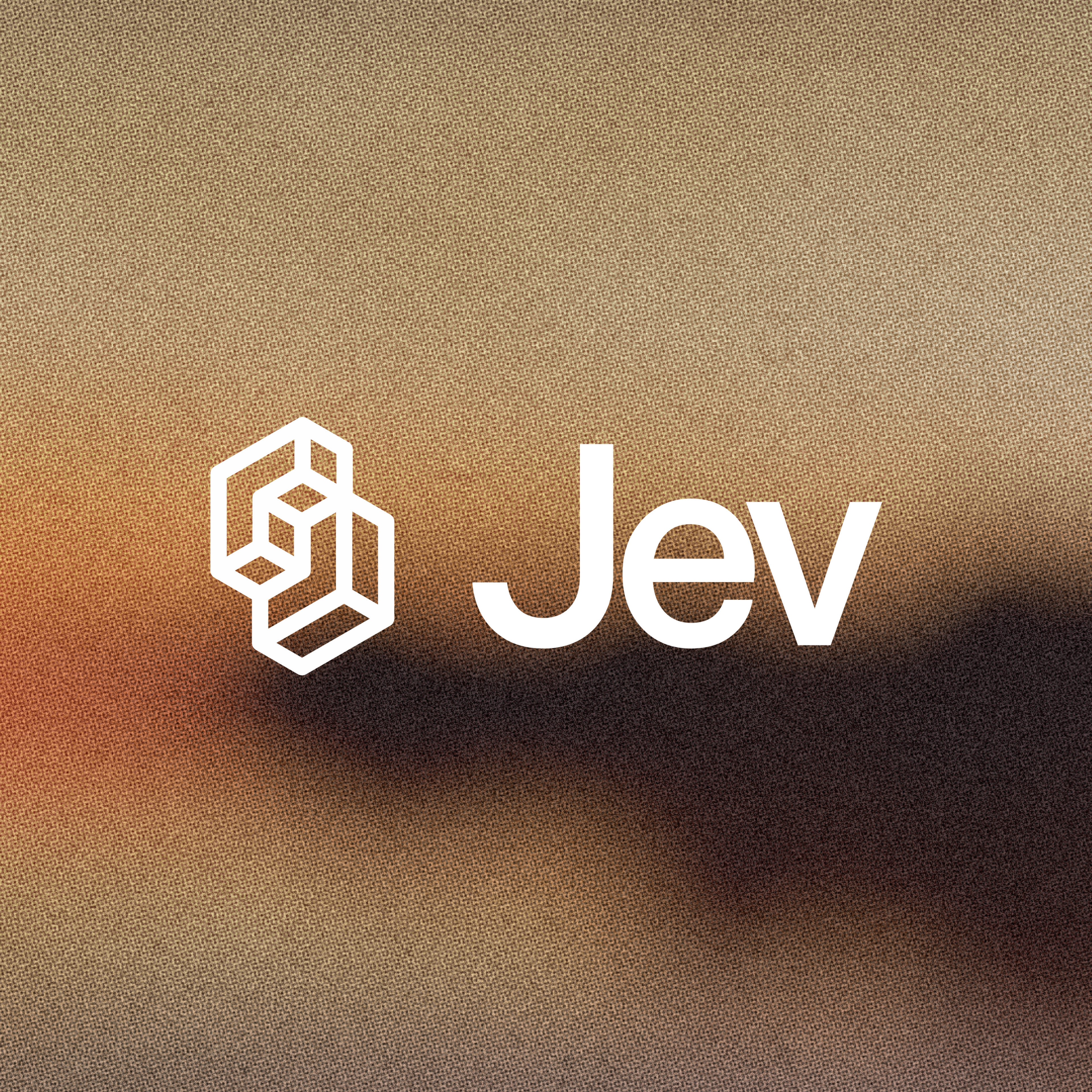 Jev logo on ambient background