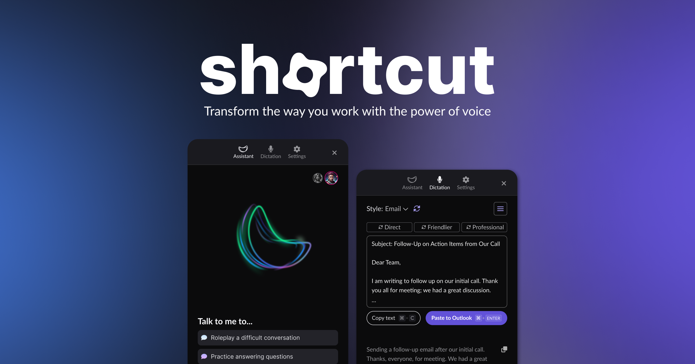 Featured Image for Introducing Shortcut: Work at the Speed of Voice