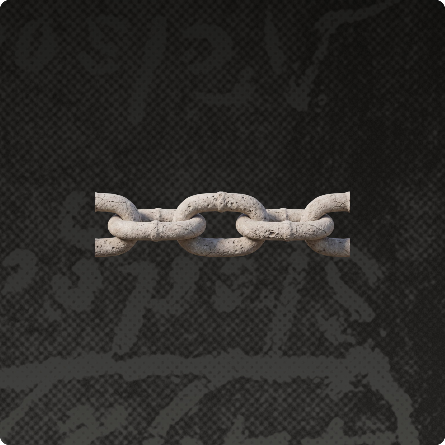 Chain with an orange textured background