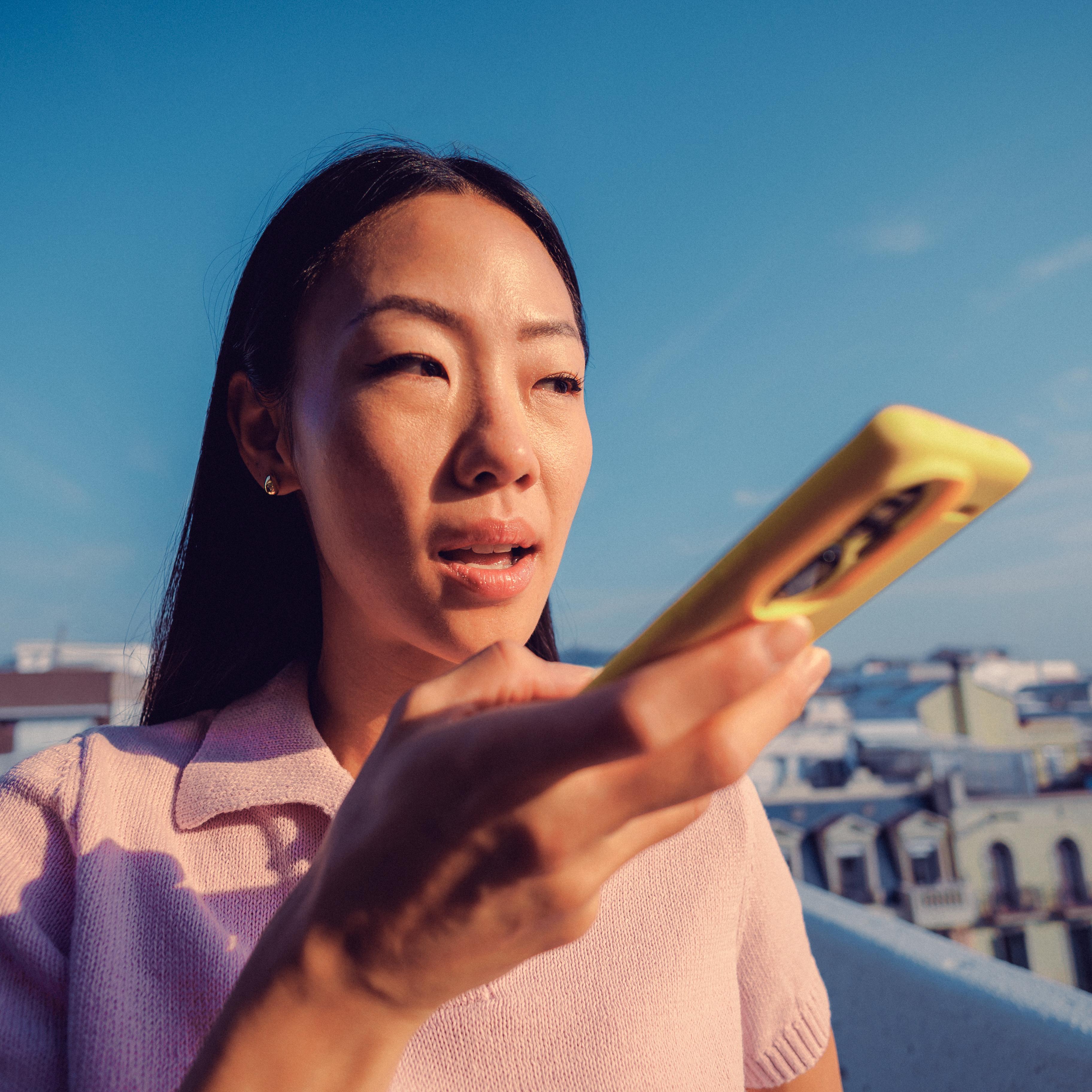 Woman talking on the phone