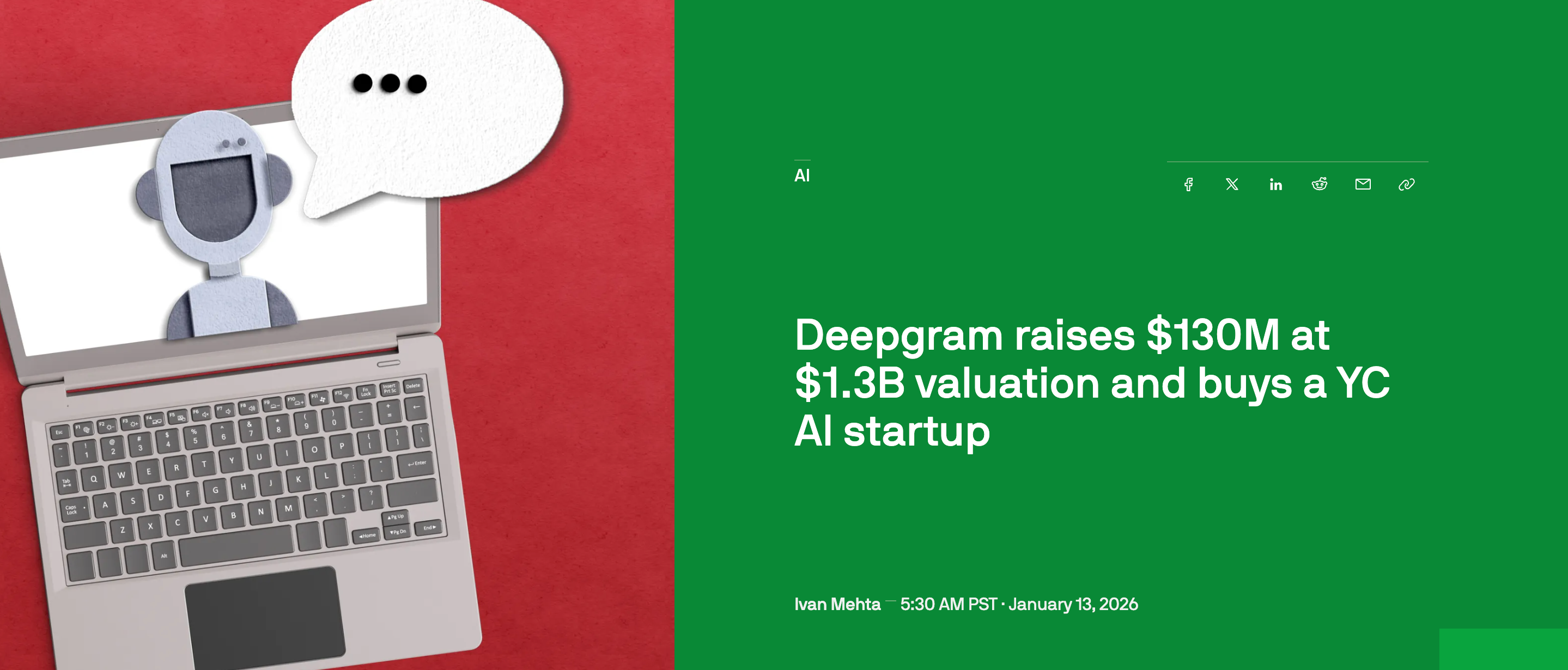 Poster for TechCrunch mention
