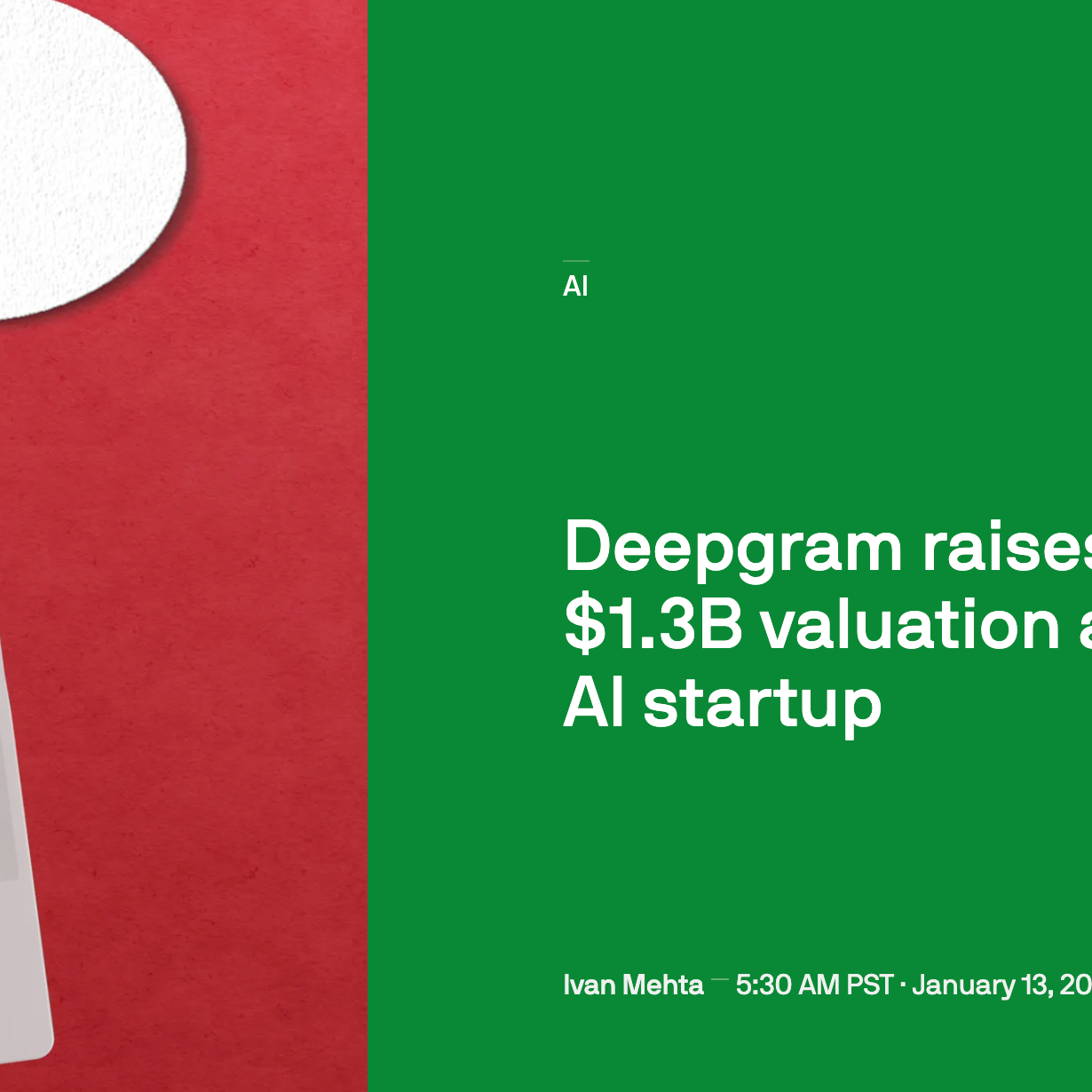 Poster for TechCrunch mention