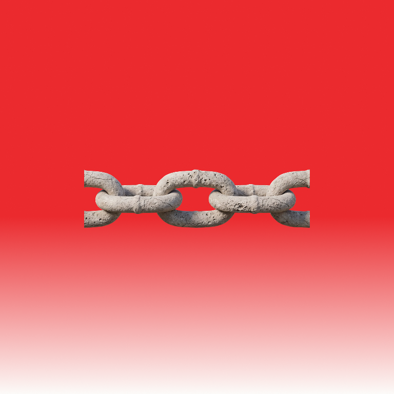 Chain with red background