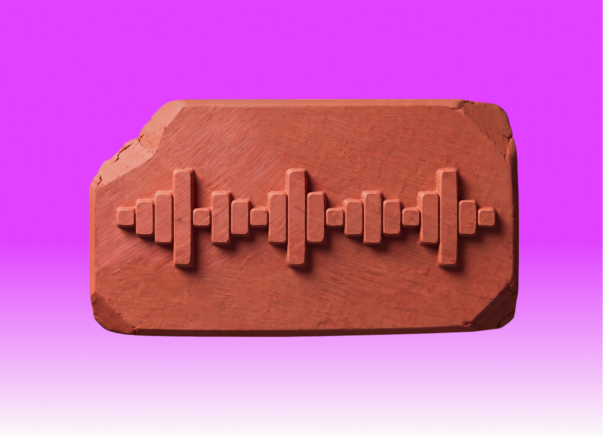 Brick with soundwave
