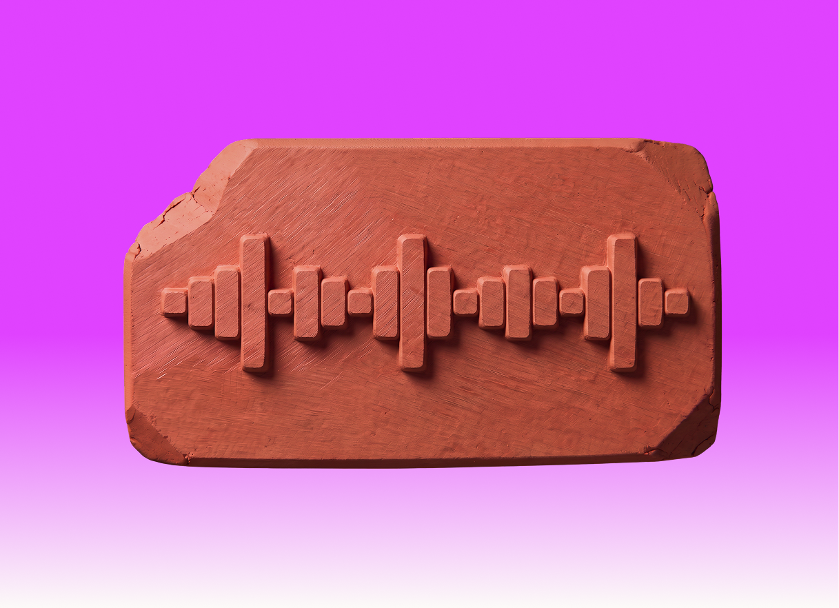 Brick with soundwave
