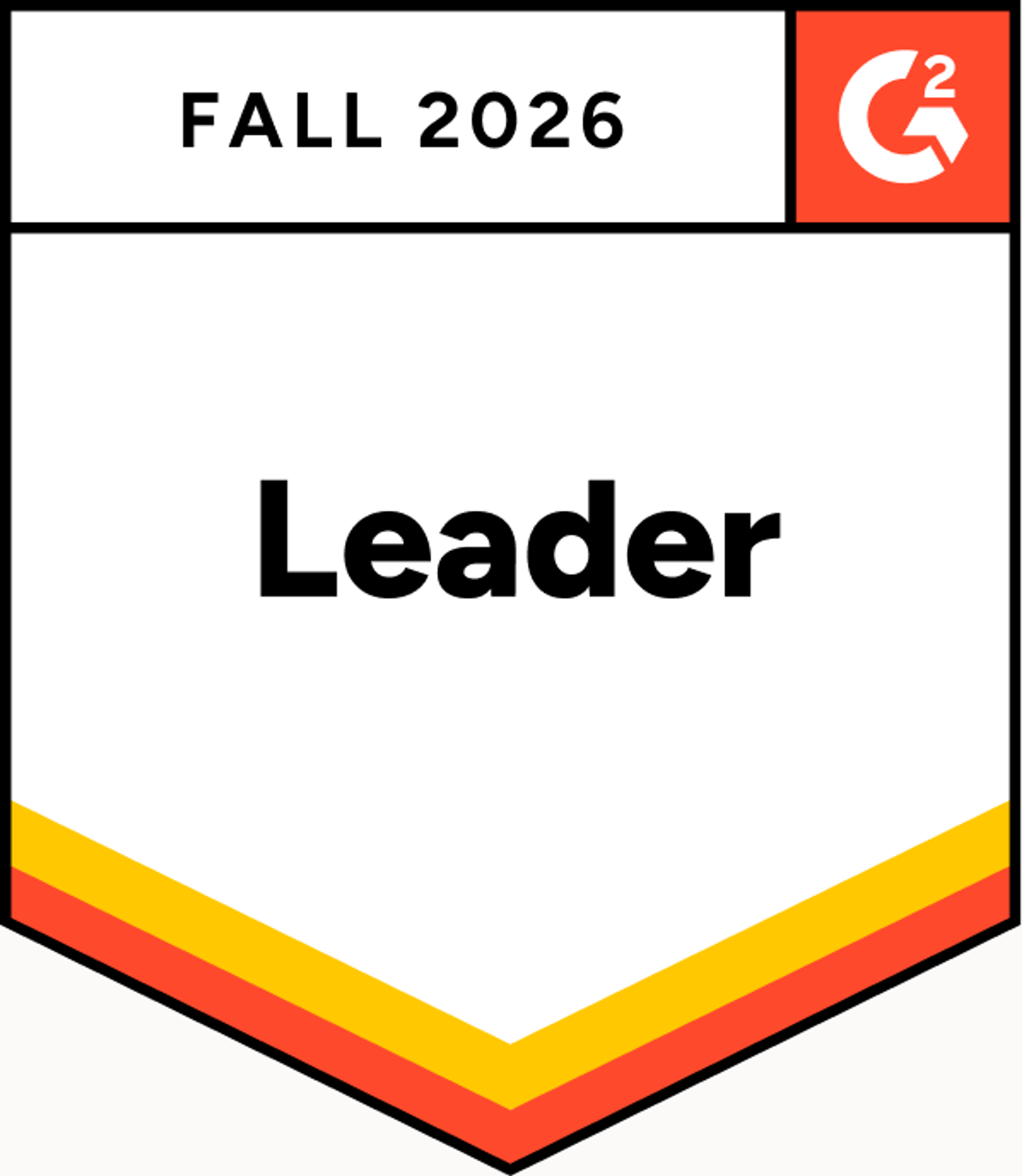 G2 Leader badge, Fall 2026