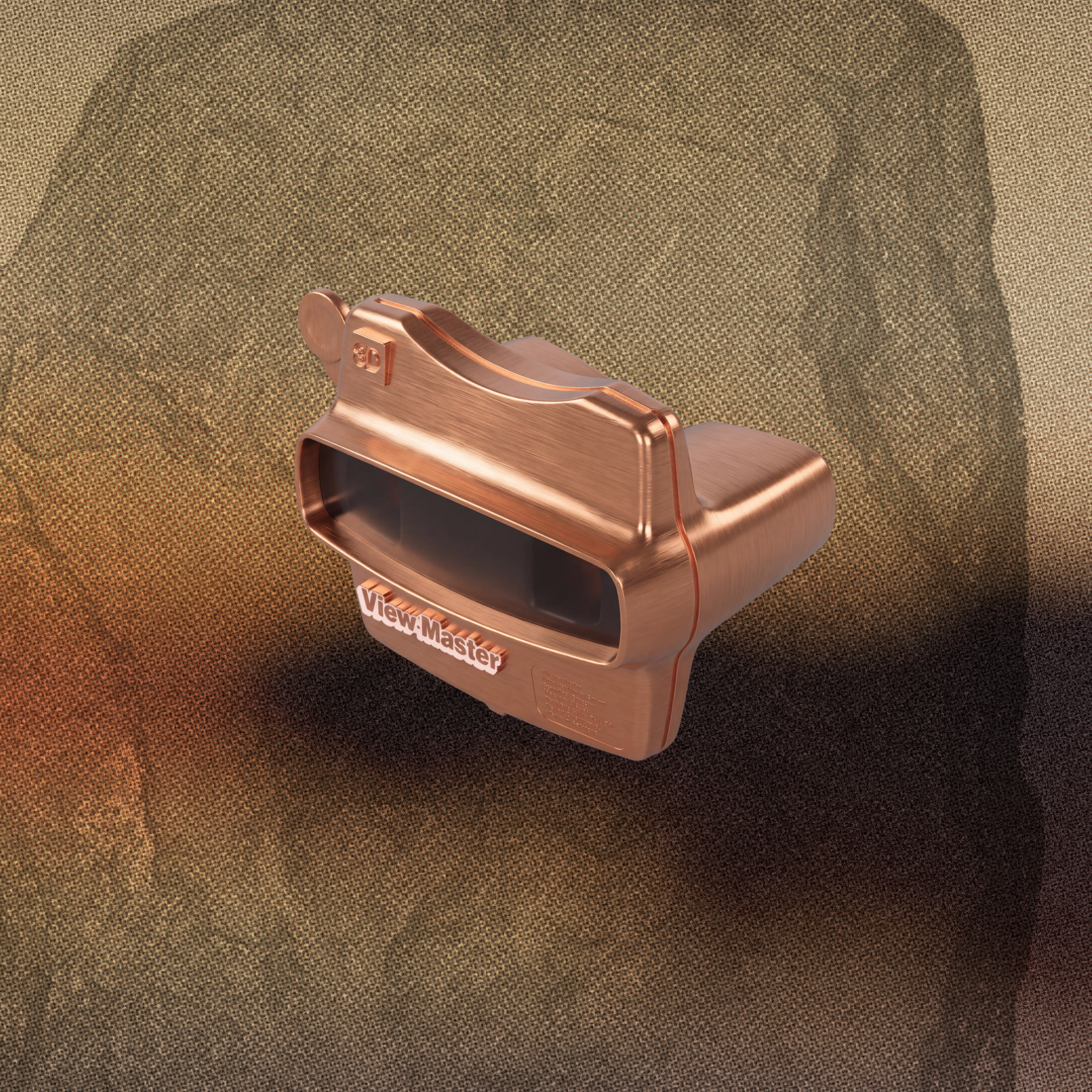 View master with a rock in the background