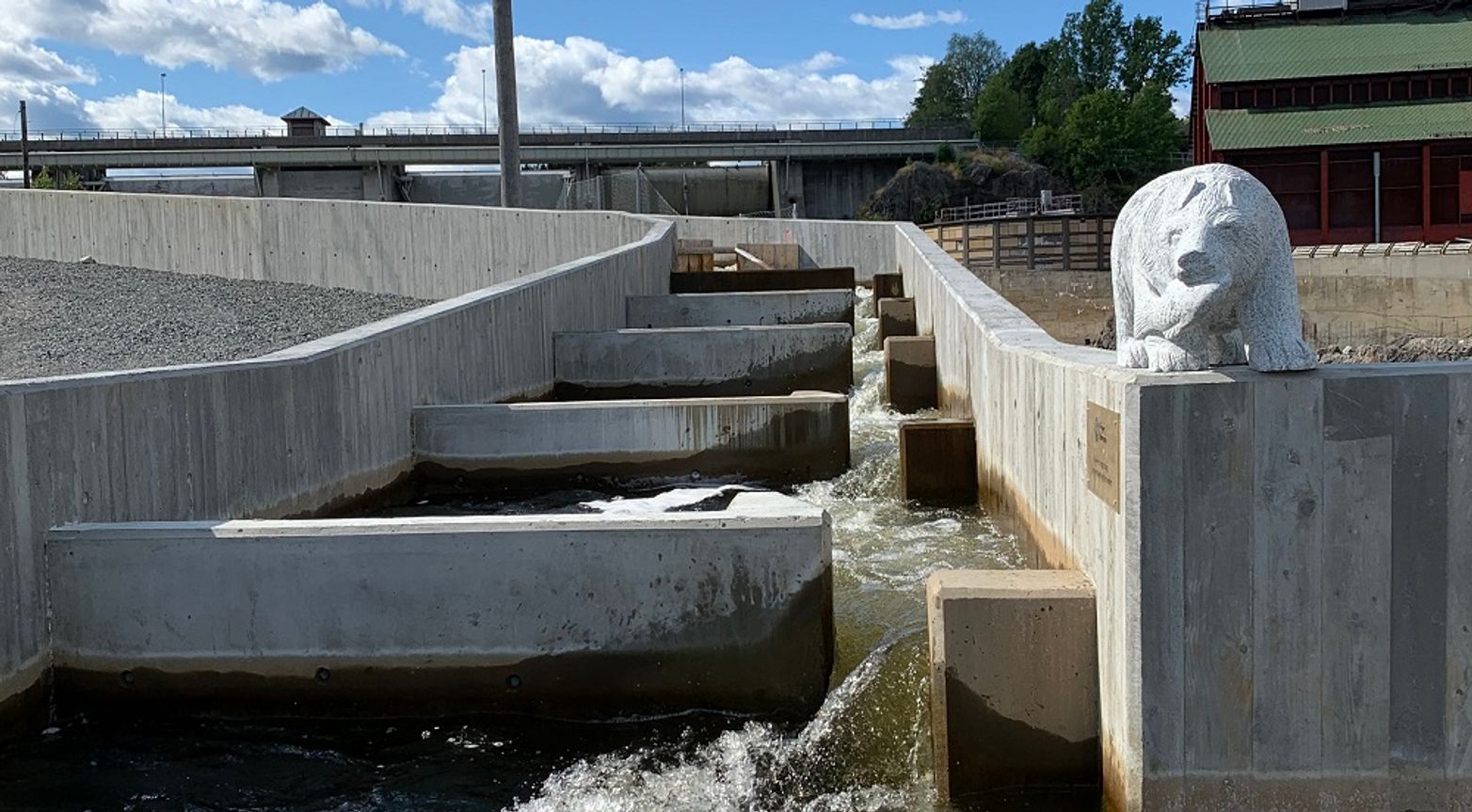 Laksetrapp ved Rygene kraftverk