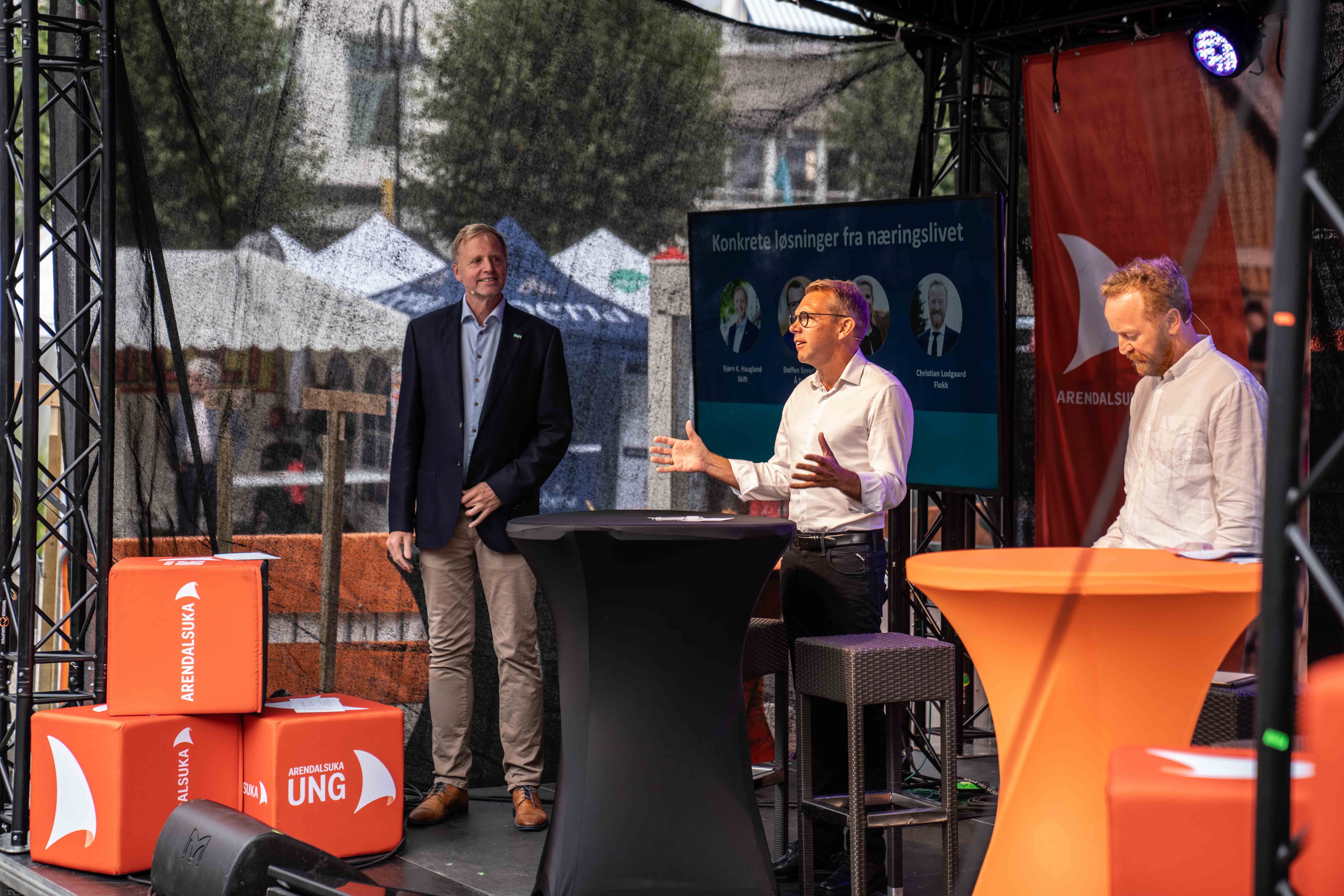 Steffen Syvertsen på scenen