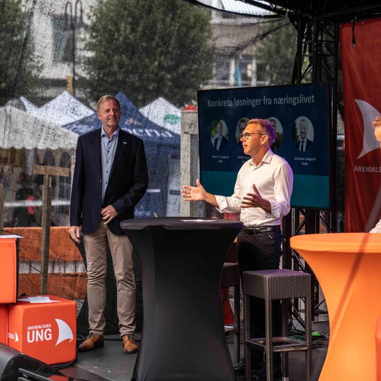 Steffen Syvertsen på scenen
