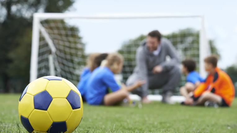 barn på fotballtrening