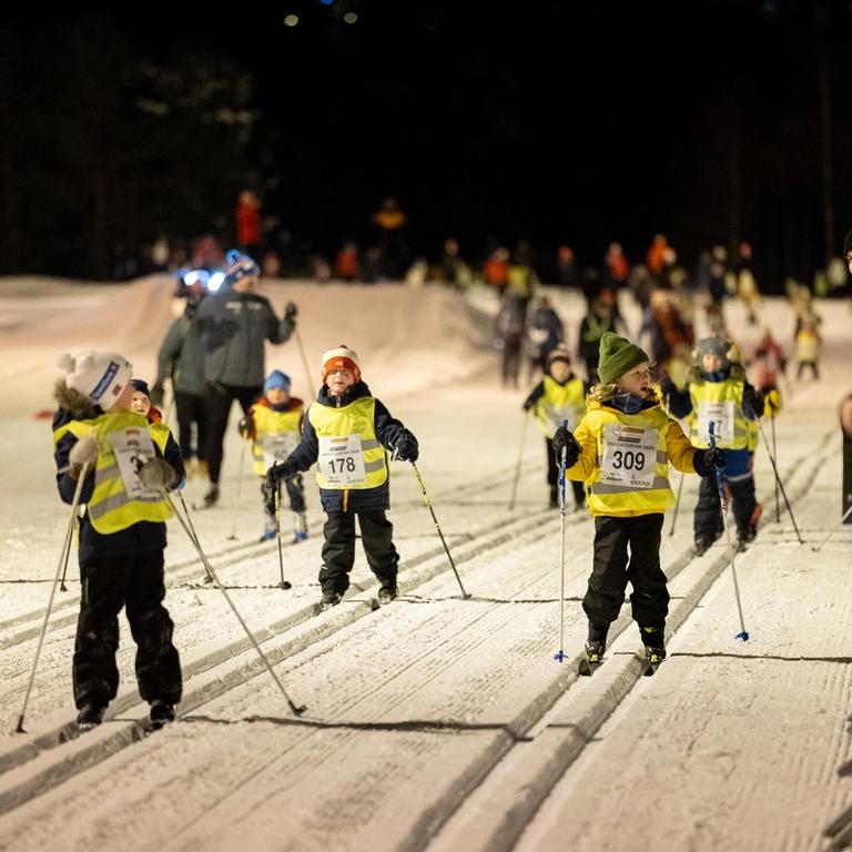 barn på ski