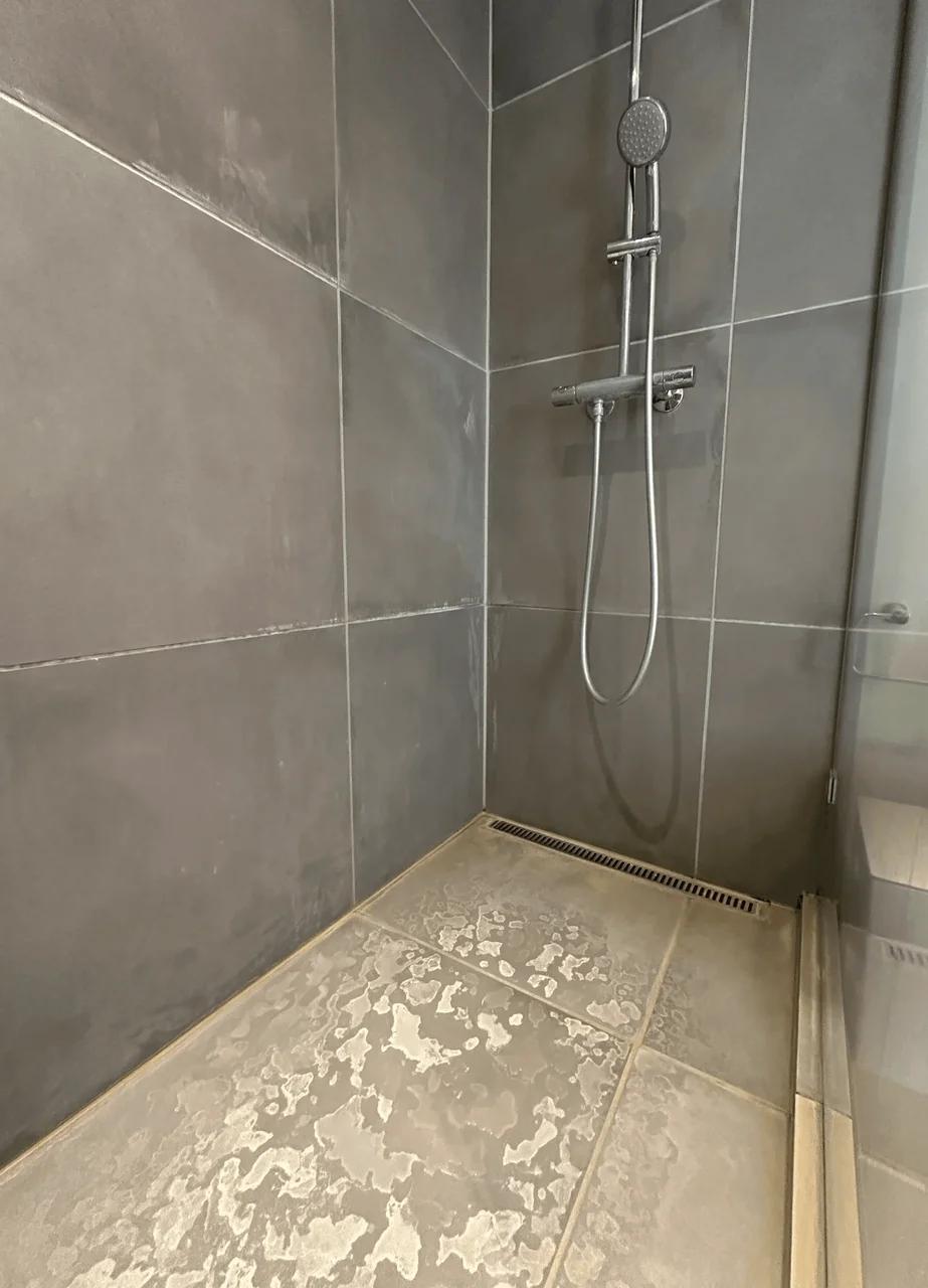 Shower descaling, Før