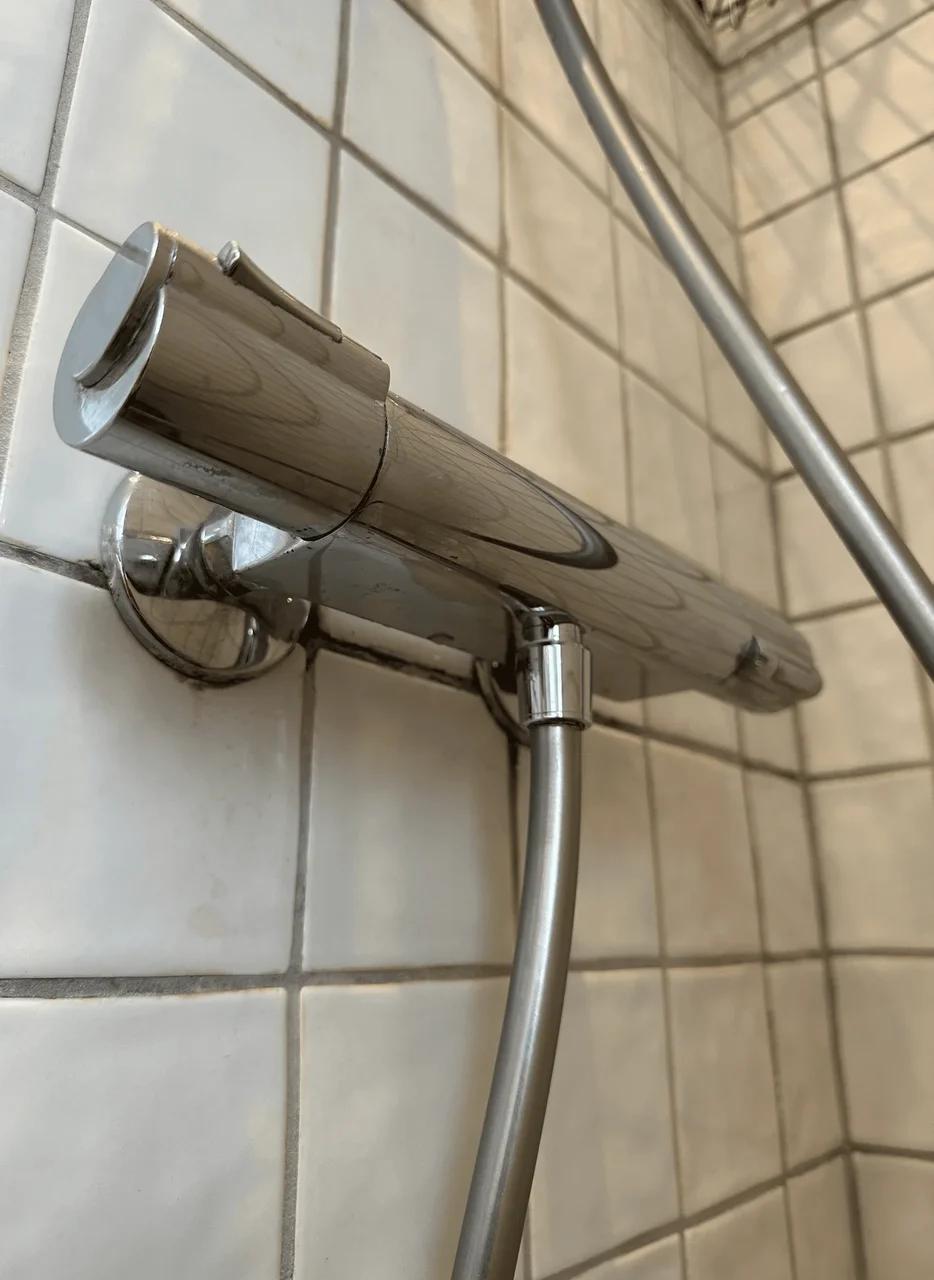 Shower faucet descaling, Efter
