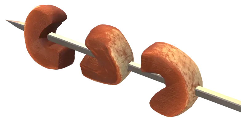 A rare picanha skewer