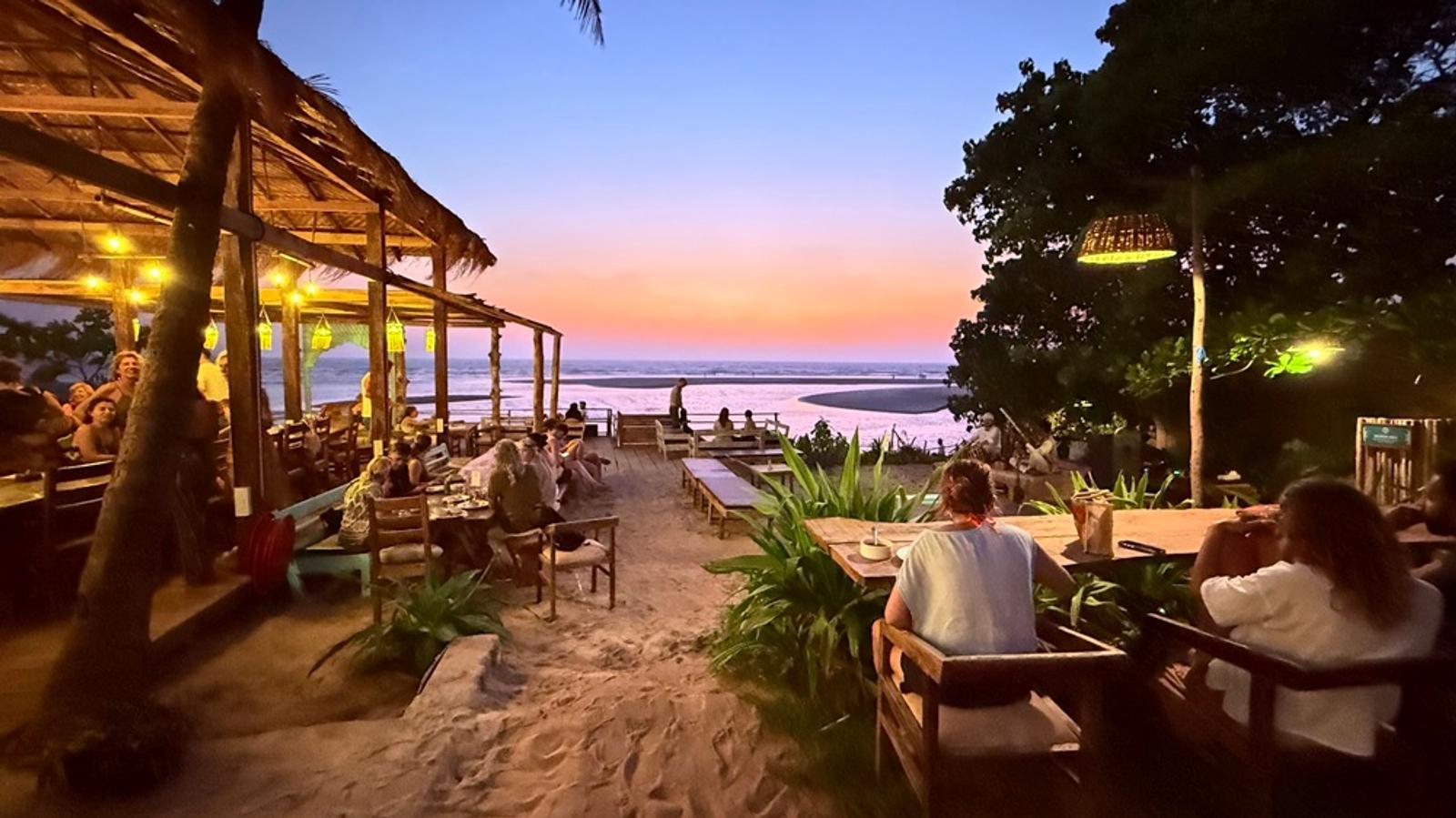 Mandrem Beach Goa at Nalanda Retreat - comparing Goa and Bali for yoga retreats