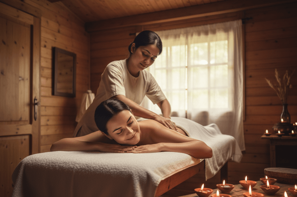 Women's Hormonal Harmony Ayurvedic treatment preparation at Soma Cove Nalanda Retreat Goa