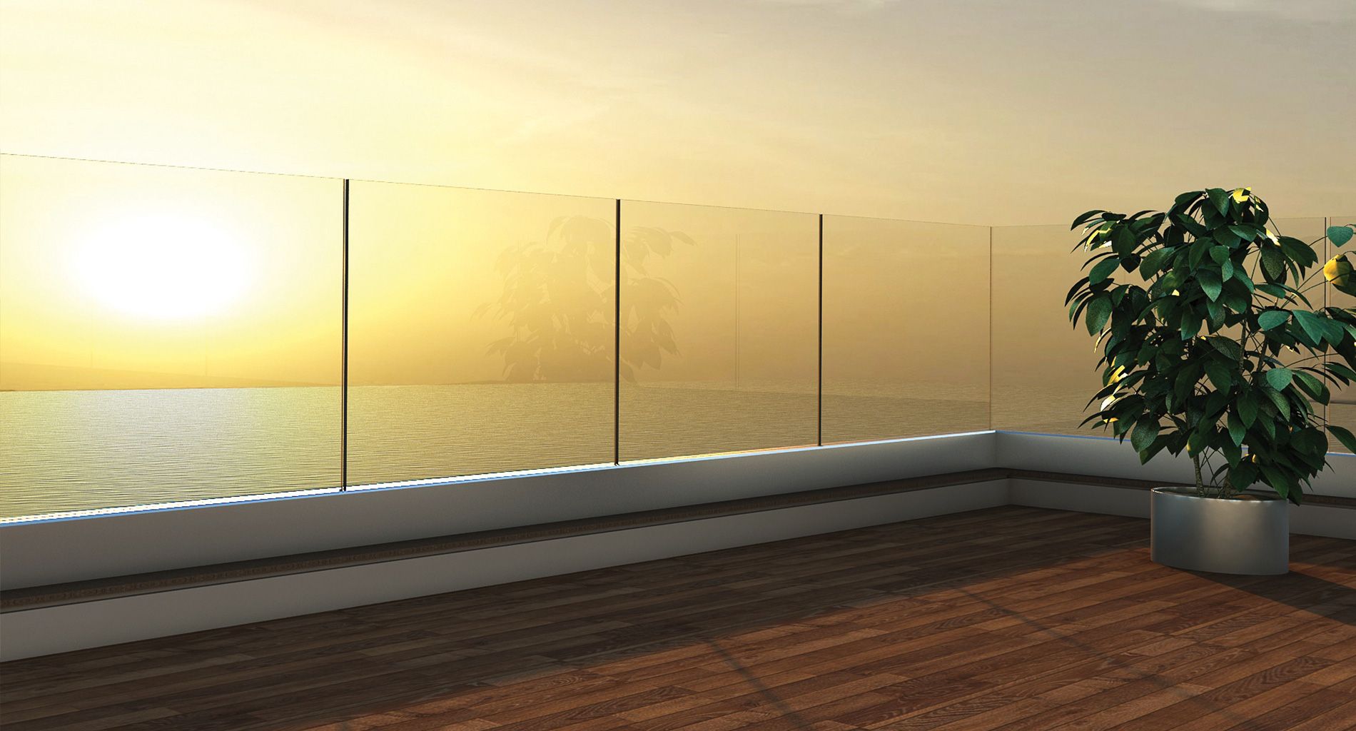 Balcony Glass Railing