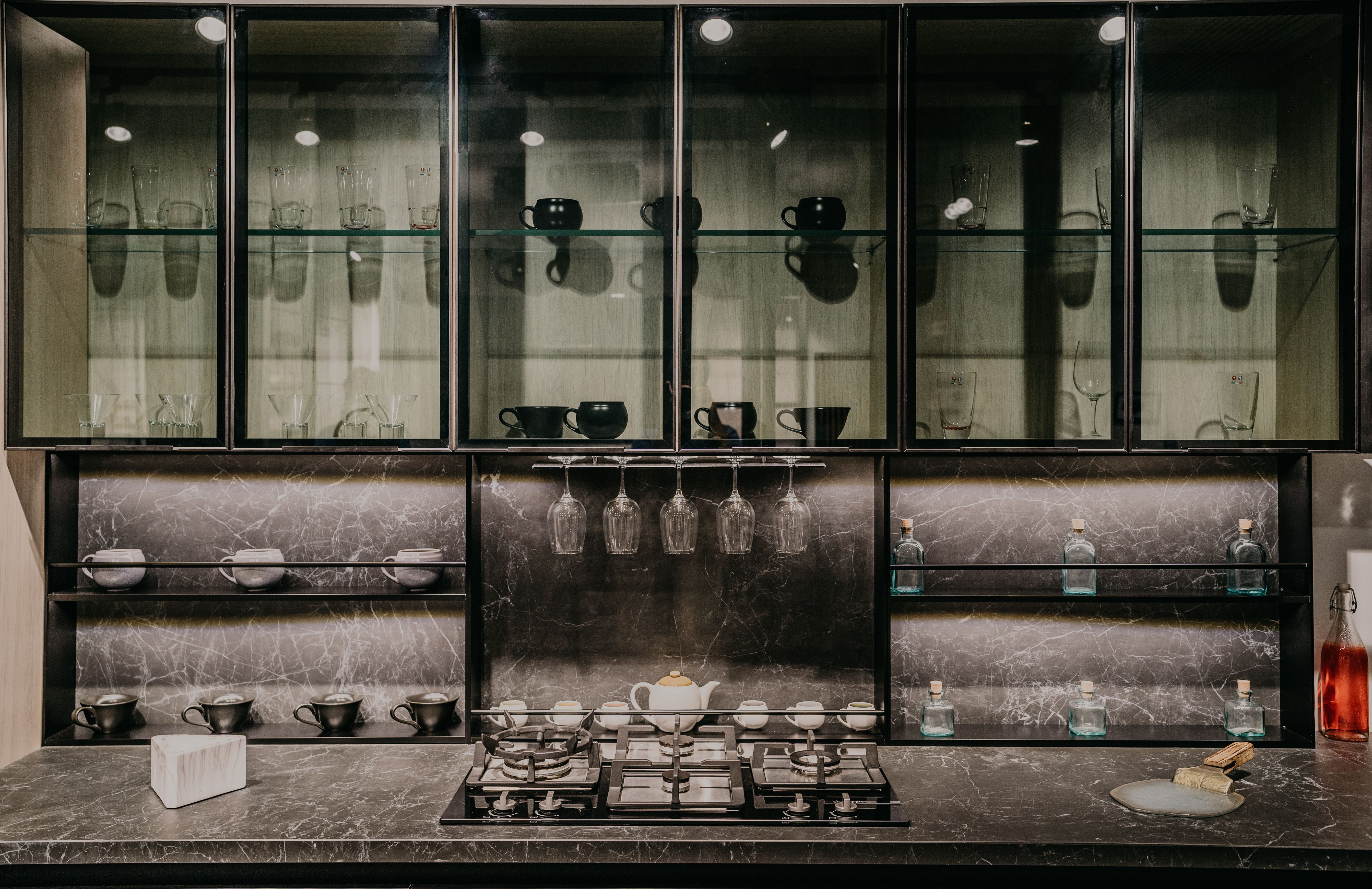 Kitchen Glass Profile Shutters