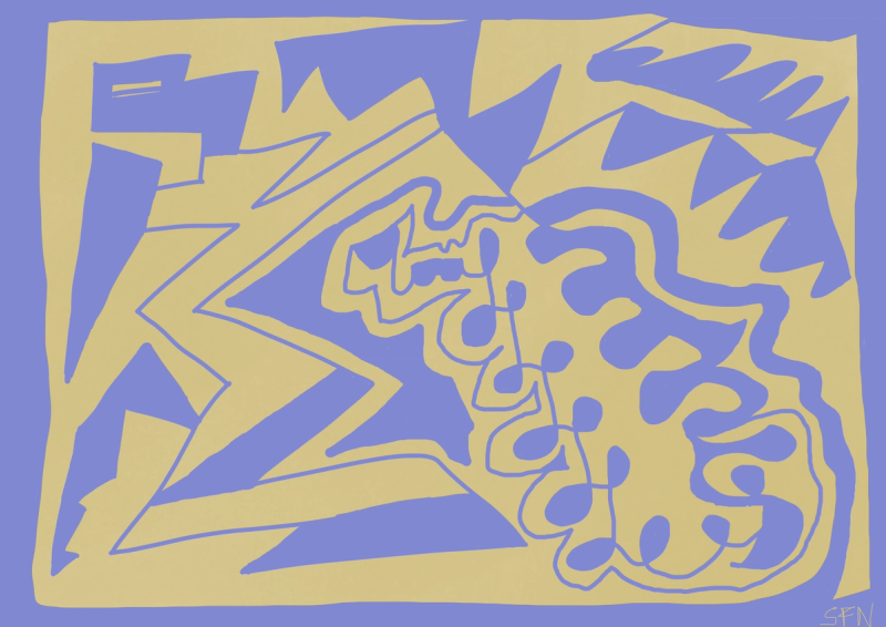 Abstract Digital Artwork with no apparent meaning