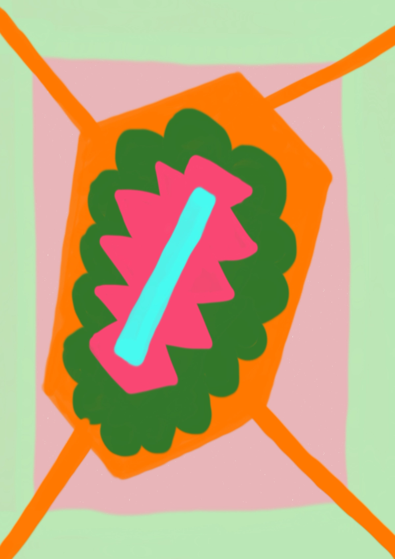 Digital Artwork representing an abstract mitochondria