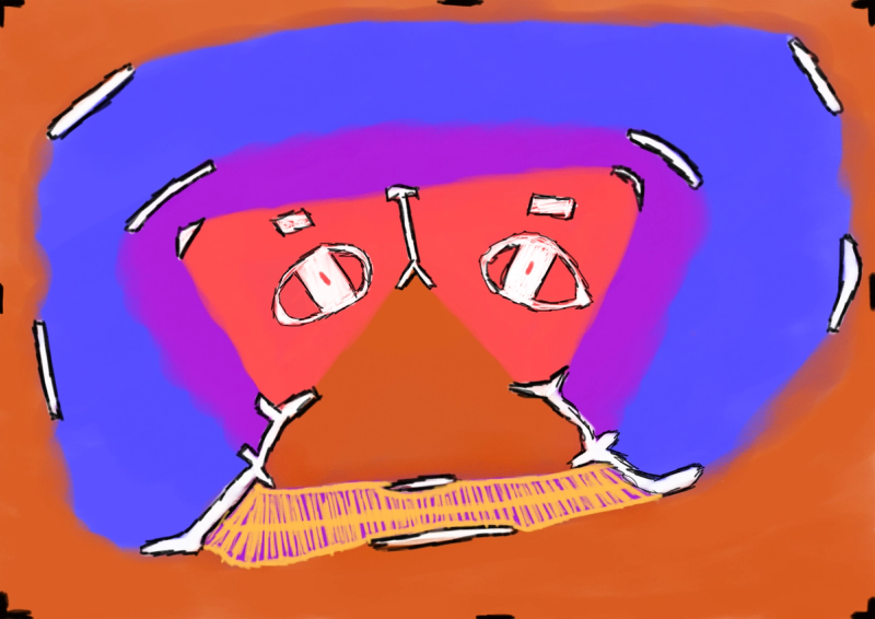 Digital Artwork on shapes within other shapes