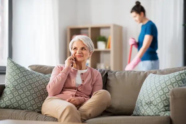 Woman on the phone