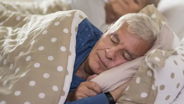 Older man sleeping