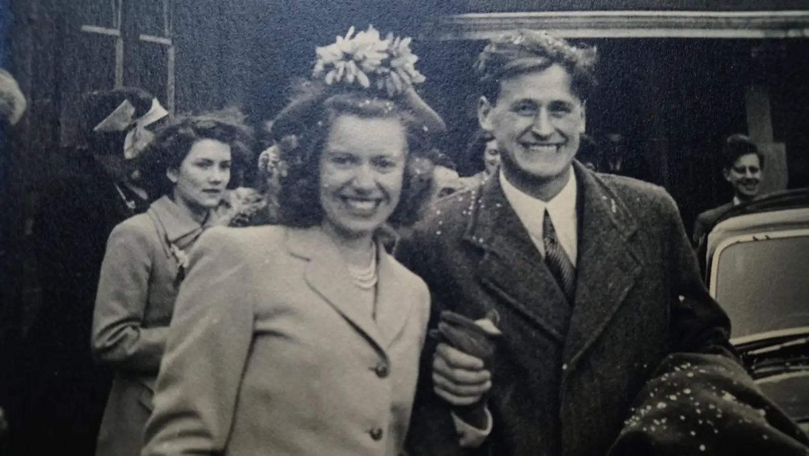 Jean and Freddy, the day they bought their wedding rings 1950