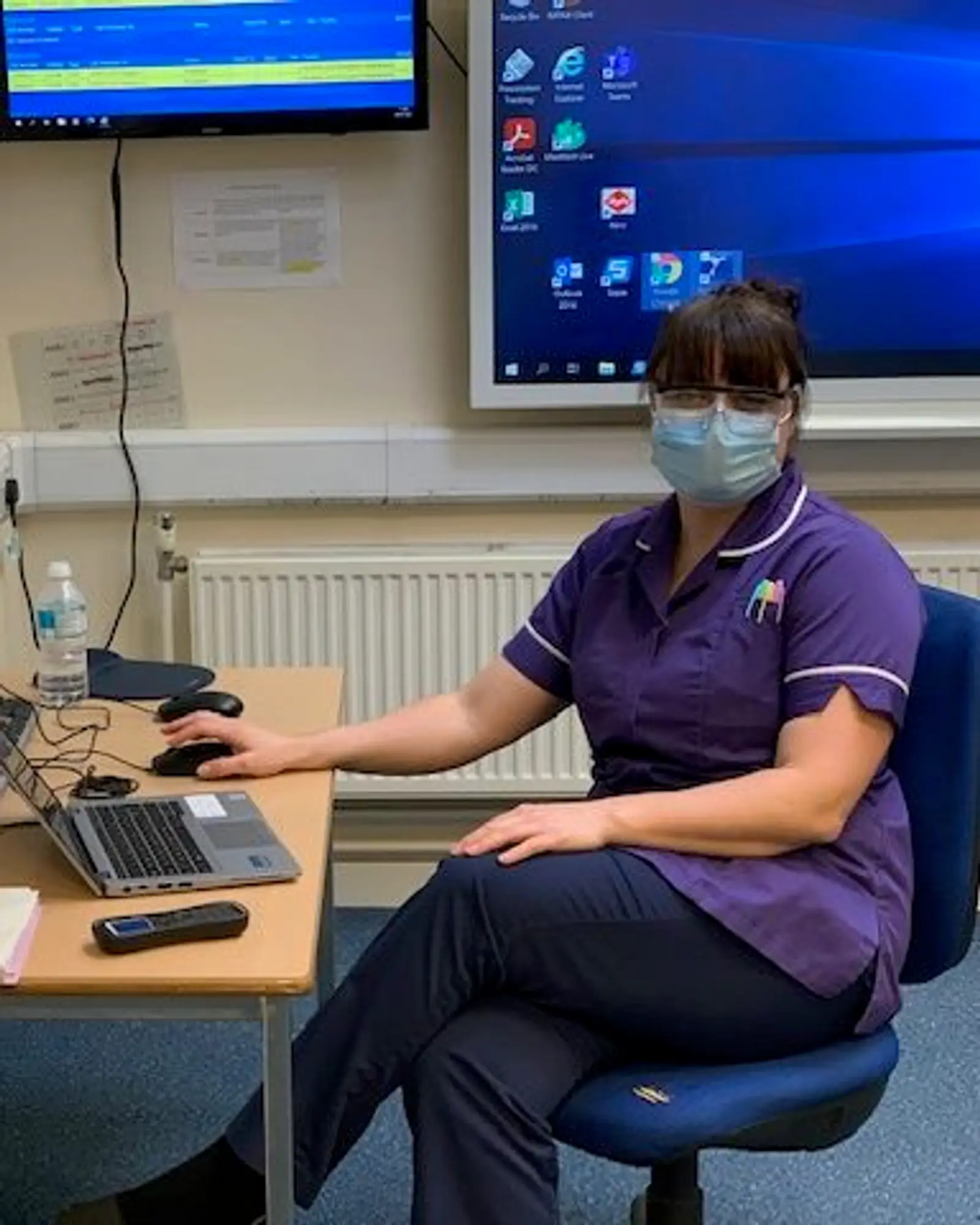 Melissa McTague, Senior Discharge Coordinator/Assistant Practitioner, Running Discharge Planning Teams Meeting, Peripatetic across all wards.