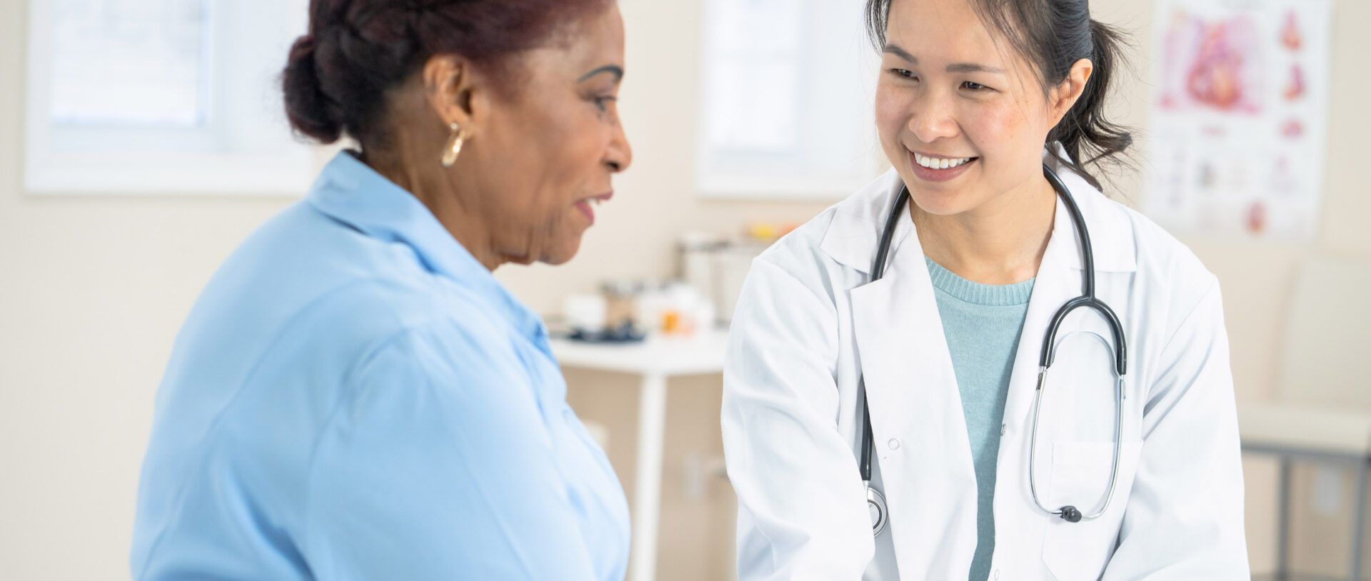 Nurse with elderly woman