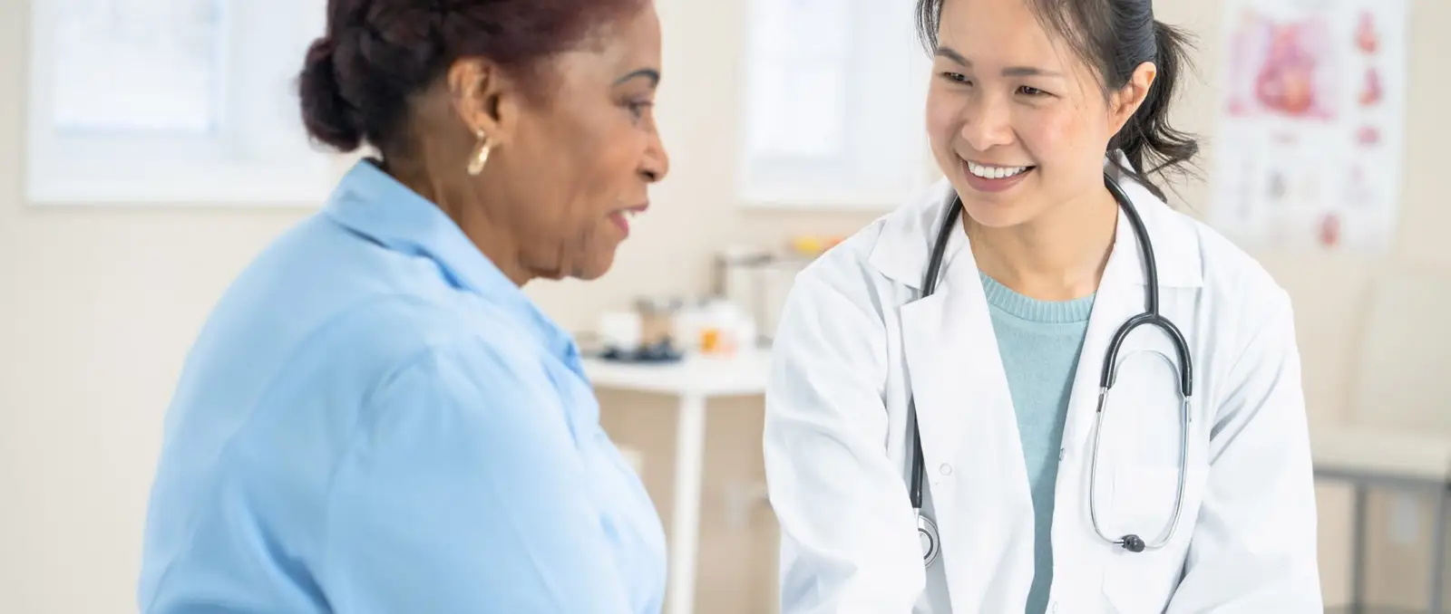 Nurse with elderly woman