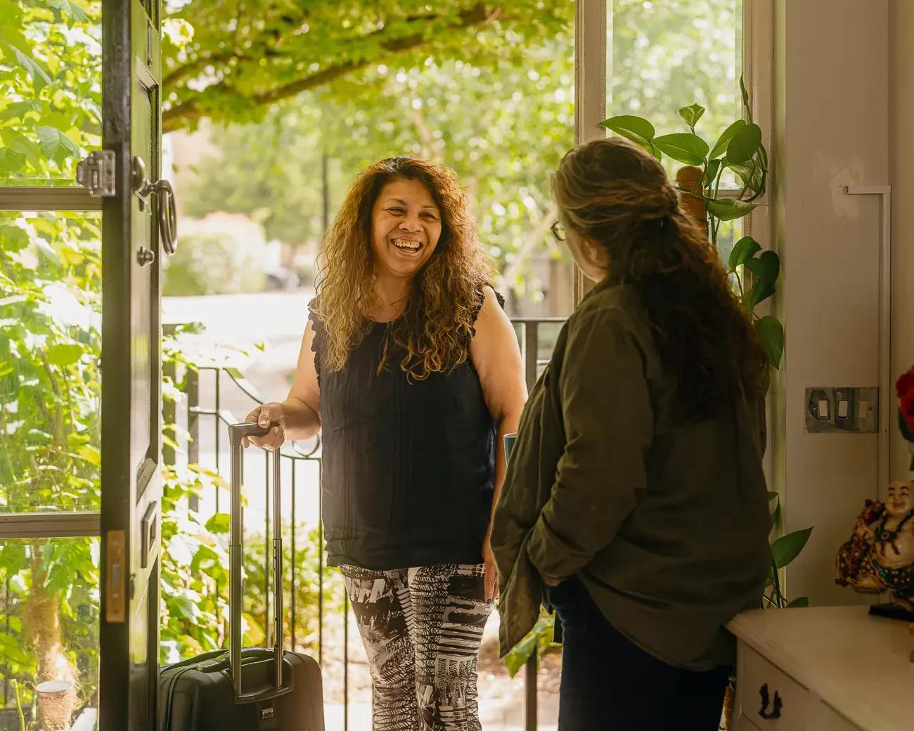 Woman welcomes carer into her home
