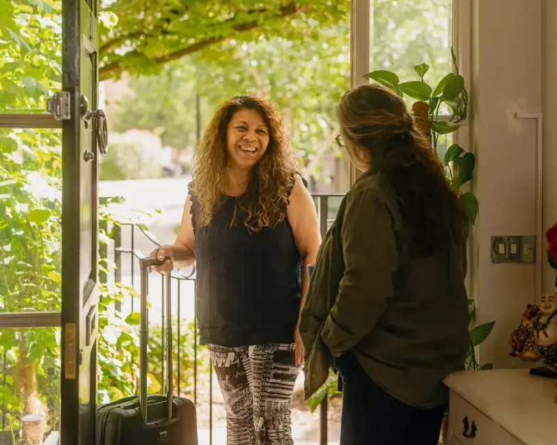 Woman welcomes carer into her home