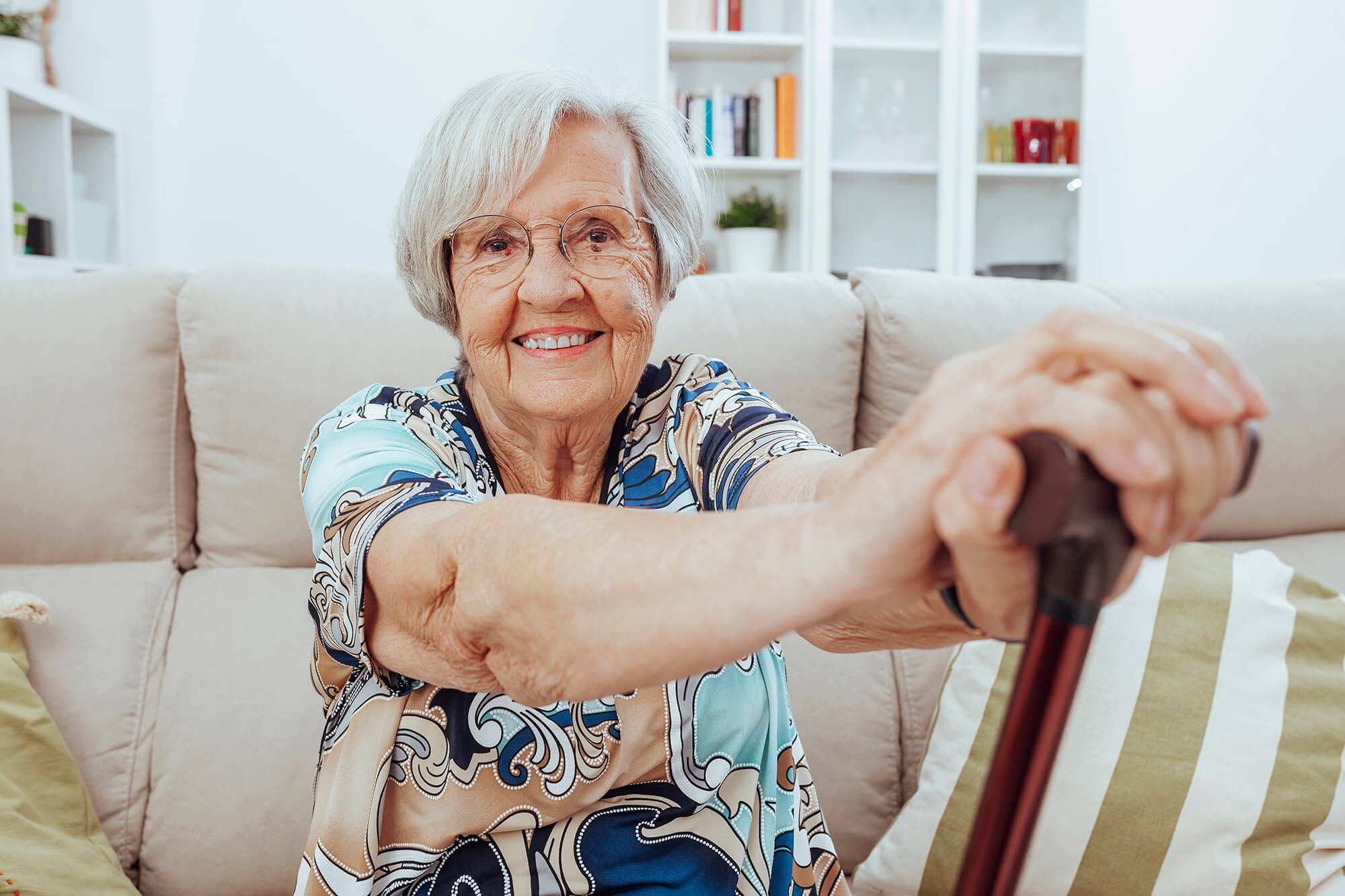 Elderly couple cooking in the kitchen