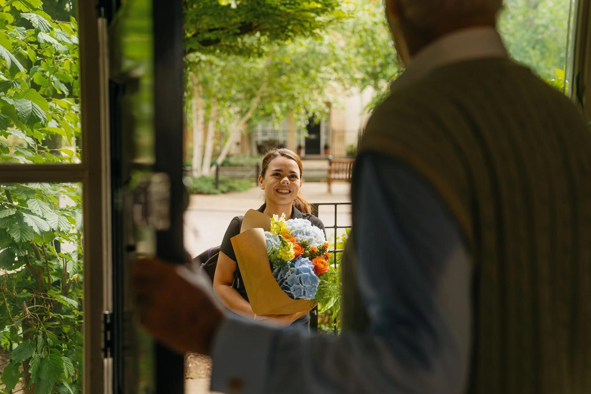 A carer visiting their customer