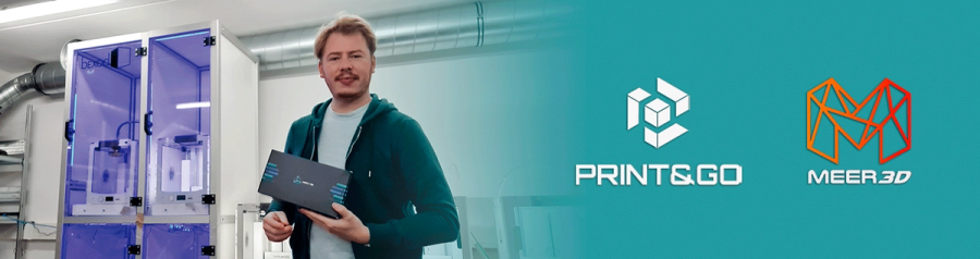 Collaboration agreement between Meer3D and PRINT&GO